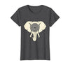 Mademark Elephant Head Ornate Mandala Illustration T-Shirt - Women - size chart