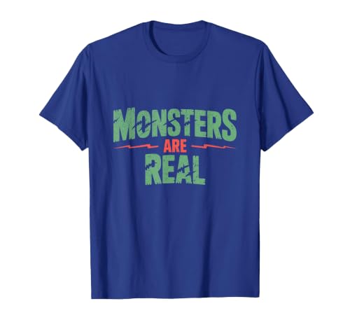 Monster Truth Wear Monsters are Real Horror Spooky Scary Halloween T-Shirt - size chart