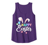 Womens Happy Easter Bunny Easter Eggs Rabbit Ears Womens Tank Top — design detail