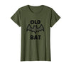 Funny Halloween tees for men and women Vintage Old Bat tee for Halloween and Birthdays T-Shirt - size chart