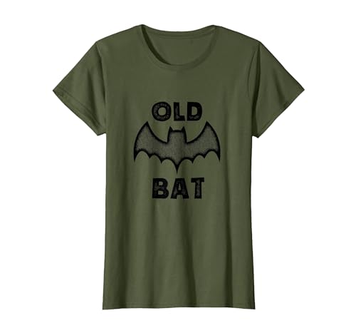 Funny Halloween tees for men and women Vintage Old Bat tee for Halloween and Birthdays T-Shirt - size chart