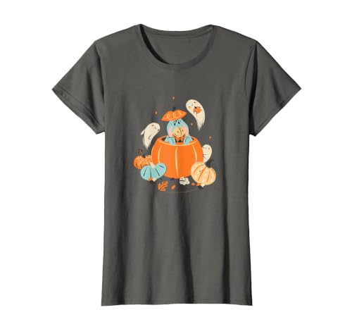 Disney Winnie The Pooh Halloween Cute Eeyore Pumpkin Patch T-Shirt - size chart