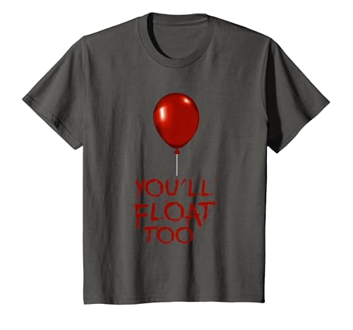 Halloween Funny Trick or Treat Shirt for Kids TeeZ Kids You'll Float Too Costume Halloween Shirts Boys Girls T-Shirt - size