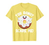 Donut Halloween Shirt Halloween Donut Costume Kids Men Women Doughnut Scare Me T-Shirt - size chart