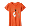 Halloween Ghost Swing Reading Vintage Ghost Swing Reading Book Swinging Halloween Costume T-Shirt - size chart