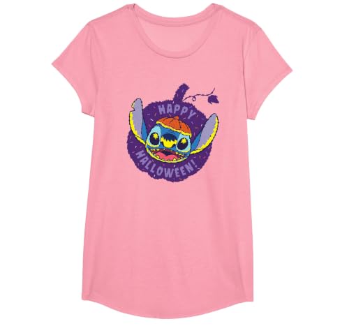 Disney Lilo & Stitch Jack-o’-Lantern Pumpkin Happy Halloween T-Shirt - size chart