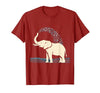 Mademark Elephant Spraying Water Raised Trunk Illustration T-Shirt - Men - size chart