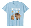 Cute Animal Buffalo Baby Shower For Brother To Be Brother to Be Buffalo Baby Shower Bison for Boy Or Girl T-Shirt - size