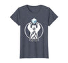 Mademark Polar Bear Throws Ice Into Fire Funny Design T-Shirt - size chart