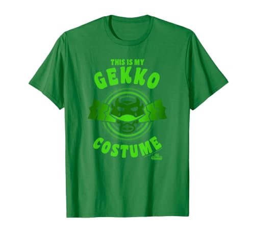 PJ Masks Halloween This is My Gekko Costume Logo T-Shirt - size chart