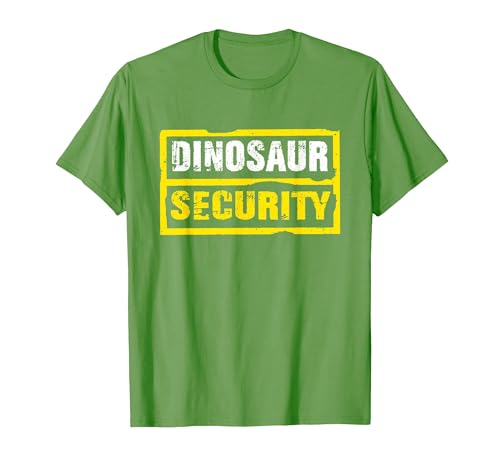 Halloween Dinosaur Security Costume RTees Halloween Adult Costume Dinosaur Security Dad Mom T-Shirt - size chart