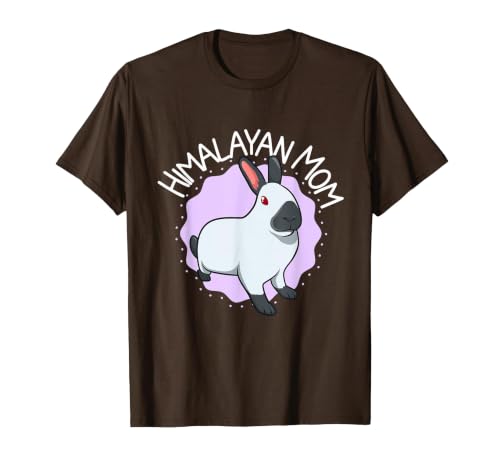 Himalayan Rabbit Mom T-Shirt — design detail