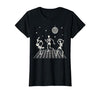 Sollomio Skeletons Dancing at The Club with a Disco Ball Halloween T-Shirt - size chart