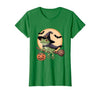 Frog Lover Halloween Party Wear Frog Witch Hat Pumpkin Halloween Costume Men Women Kids T-Shirt - size chart