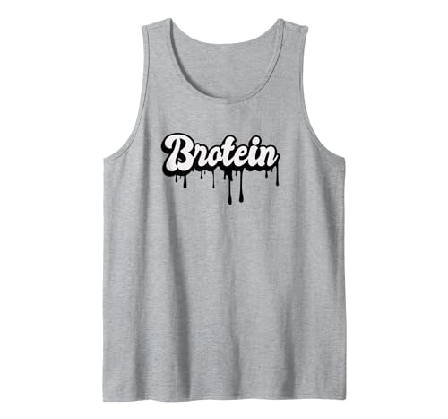 Queer & Gay Body Builder Daddy Bear Muscle Jock Funny Gay Men's Muscle Gym Bro - Protein Shake Brotein Tank Top - size chart