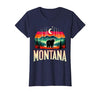 Grizzly Bear Mountain Forrest Nature Montana Grizzly Bear Mountain T-Shirt - size chart