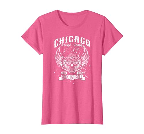Camelot71 Chicago Classic Retro Vintage Illinois Windy Rock'n'Roll T-Shirt - size chart