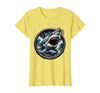 Mademark Shark Bursting Through Waves Graphic T-Shirt - size chart