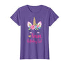 Unicorn Birthday Girl Family Shirts Unicorn Nana of The Birthday Girl Shirt Matching Party Tee T-Shirt - size chart