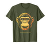 Mademark Stay Curious Stay Wild Monkey Graphic Design T-Shirt - Men - size chart