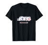 Bad Mood Sleeping Cow Tee Moooody Cow Beef Milk Farm Animals T-Shirt - size chart