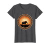 Mademark Elephant Silhouette Glowing Safari Sunset T-Shirt - Women - size chart