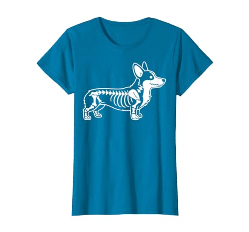 Halloween Corgi Skeleton Spooky Costume Corgi Skeleton Halloween T-Shirt - size chart