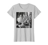 Halloween Cat Selfie with Spooky Ghost t -shir t Halloween Cat Selfie with Spooky Ghost T-Shirt - size chart