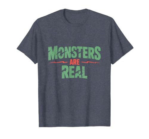 Monster Truth Wear Monsters are Real Horror Spooky Scary Halloween T-Shirt - size chart