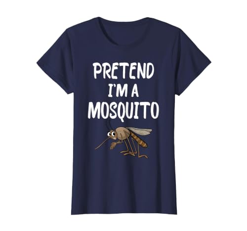 Pretend I'm A Mosquito Funny Halloween Costume Pretend I'm A Mosquito Funny Lazy Halloween Costume Party T-Shirt - size chart