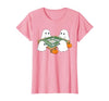 Mahjong Player Halloween Ghost Playing Mahjong Halloween Ghost Playing Mahjong Spooky Season Game Day Fall T-Shirt - size
