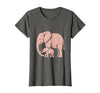 Mademark Mama Elephant Trunk Wrapped Around Baby T-Shirt - Women - size chart