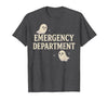 Emergency Department Shirts & Gifts HHWCo. ER Halloween Emergency Department Cute Ghost Design Spooky T-Shirt - size chart