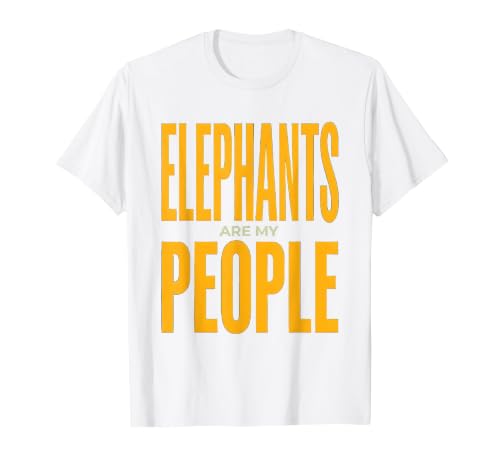 Mademark Elephants Are My People Safari Wildlife Design T-Shirt - Men - size chart