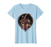 Mademark Witch Hat Black Roses Halloween Women's Design T-Shirt - size chart