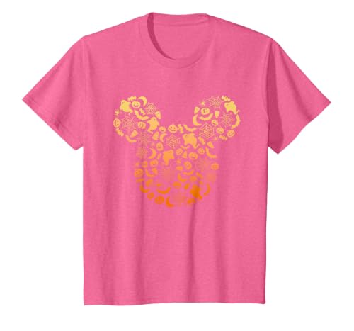 Disney Mickey Mouse Halloween Ghosts & Pumpkins Gradient T-Shirt - size chart