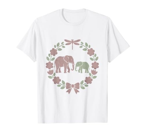 Mademark Elephant Mother and Calf Trunk Touch Mama Gift T-Shirt - Men - size chart