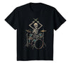Drummer Gifts Skeleton Drummer Drums T-Shirt - size chart