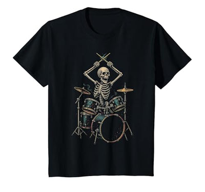 Drummer Gifts Skeleton Drummer Drums T-Shirt