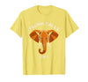 Mademark Trunk Calls Only Funny Elephant Design T-Shirt - Men - size chart