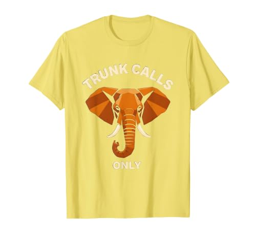 Mademark Trunk Calls Only Funny Elephant Design T-Shirt - Men - size chart