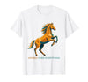 Mademark Horses Over Everything Equestrian Design T-Shirt - Men - size chart