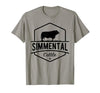 Funny Farmer Gift for Simmental Cattle Cow Farmer - Simmental Cattle T-Shirt - size chart