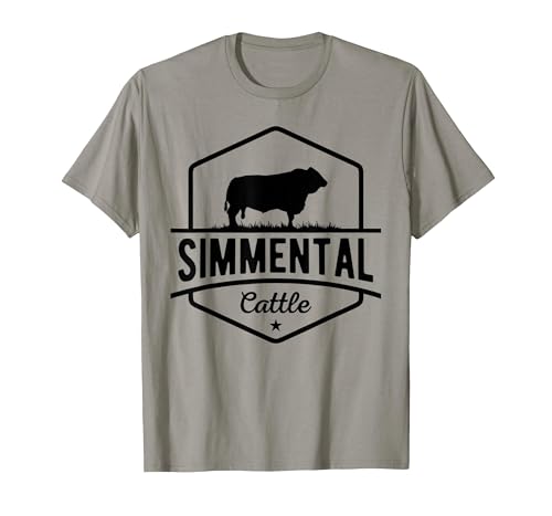 Funny Farmer Gift for Simmental Cattle Cow Farmer - Simmental Cattle T-Shirt - size chart