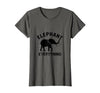 Mademark Elephant Everything Minimalist Animal Lover Design T-Shirt - Women - size chart