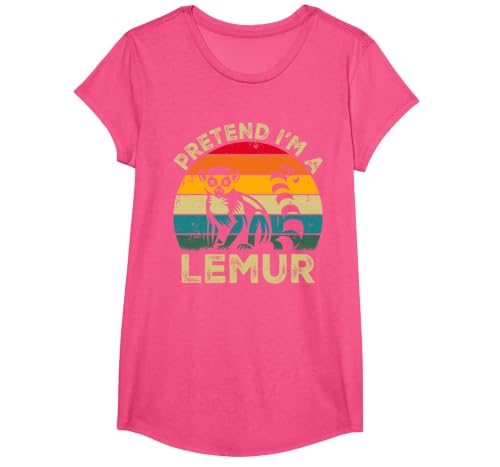Funny Costume Party Halloween Tees by T&T Pretend I'm A Lemur Lazy Halloween Costume T-Shirt - size chart