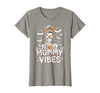 Mummy Vibes Halloween Coffee Funny Skeleton Tee Mummy Vibes Halloween Coffee Funny Skeleton Mother Mom T-Shirt - size chart