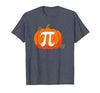 @iteachalgebra Pumpkin Pi Halloween Math Teacher T-Shirt - size chart