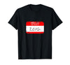 Hello My Name is Funny Halloween Costume Tees Hello My Name is Zeus Funny Halloween Greek Gods Tshirt T-Shirt - size chart