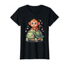 Mademark Small Monkey Riding Giant Tortoise Funny Animal Art T-Shirt - Women - size chart